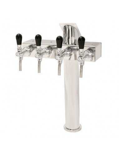 STV01794 - Beer font "T4" in stainless steel with 4 taps