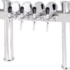 STV00888 - Tapptorn komplett - Tapptorn "T6" i rostfritt med 6 kranar på en 8 kransarmatur + märkbrickor