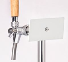 POL03733 - Rektangulär märkbricka till tapptorn "Tube"