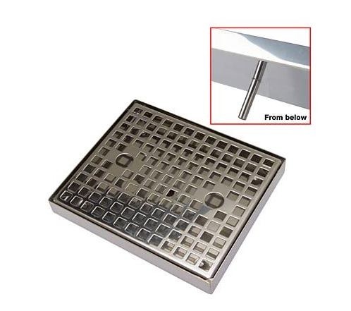 UPP00192 - Spillbrickor med avlopp - Spillbricka i rostfritt 200x170x25 mm med avlopp