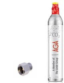 PACK00003 - Trycksättning - Paket - Aga CO2-flaska 425g + trapetsadapter (W21.8x1/14")